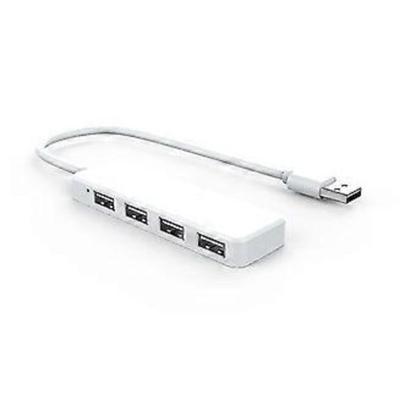 USB-hubb, 4-portars USB-adapter Ultratunn USB-splitter, Multi USB-portförlängare USB-förlängningskabeladapter för PC, Laptop, Desktop, Notebook, Macbook, Net