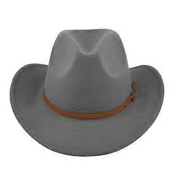 Filthat retro imitation fårehat cowboyhat bælte uldhat national hætte retro jazzhat