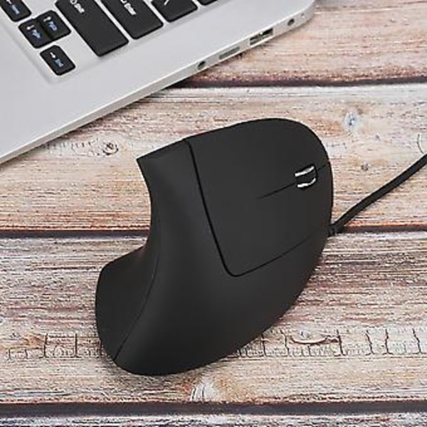 6D Ergonomisk 800‑1200‑2000‑3200 DPI Justerbar Optisk Vertikal Gamingmus med LED