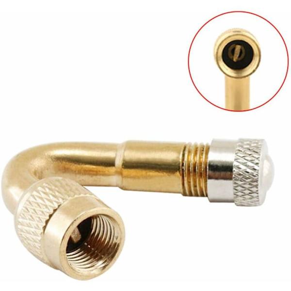 Ventilforlengelse Ventilforlengelsesadapter Dekkadapter 6 stk Dekkventilforlengelse Profesjonell Dekk Messing Dekkventilsett for Bil Lastebil Motorsykkel