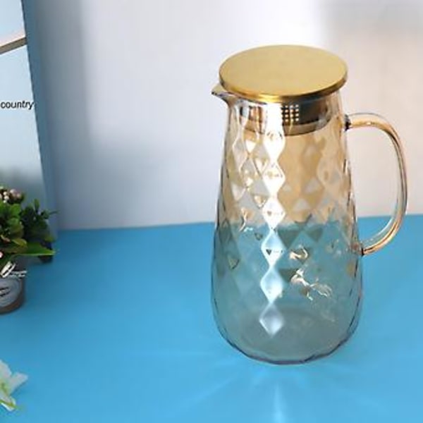 1,6 liter Glas Kande Med Låg Iste Kande Varm Is Te Mælk Og
