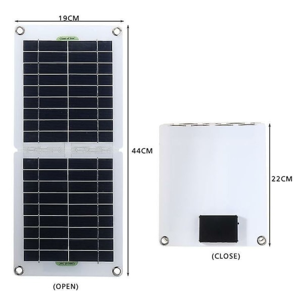 60W sammenleggbart solcellepanelmodul  strøm for bil yacht rv båt moblie telefon batterilader usb oppladbar