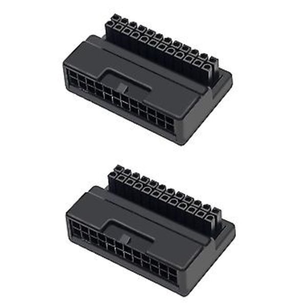 2kpl Atx 24pin - Verkkopistokesovitin Emolevyn Verkkokaapelin Liittimet Tee-se-itse Asennustarvike