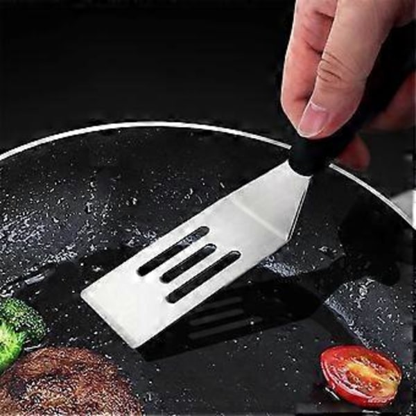 Liten Spatel 2 ST, Mini Serveringsspatel för Köksbruk, Metallspatel för Servering och Vändning, Perfekt för Pannkakor