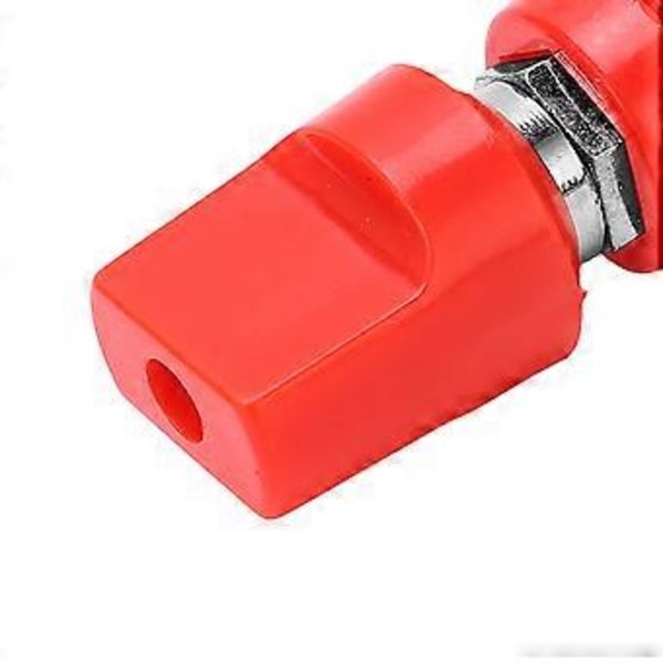 Terminal Multipurpose 4mm Mässing Platt Lock M8 100A Högströmsplint med JackRed