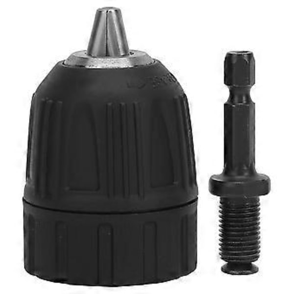 Borrfoder med plastkåpa 0,8-10mm 3/8-24UNF + 1/4 Hexhuvud 3/8 Gängförlängningsstång