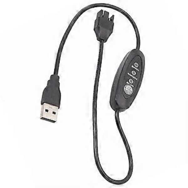 USB 5V til 12V Boost Viftekabel Justerbar USB til 4-Pin Viftekabel 3 Gir Justerbare Hastigheter USB til 12V Kabinettviftekabel