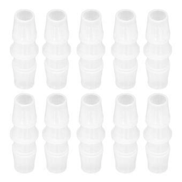 10 stk. Slangetilslutning PP Rørforbindelse Lige Diameter Lige Igennem Sæt Kit 9,59,5