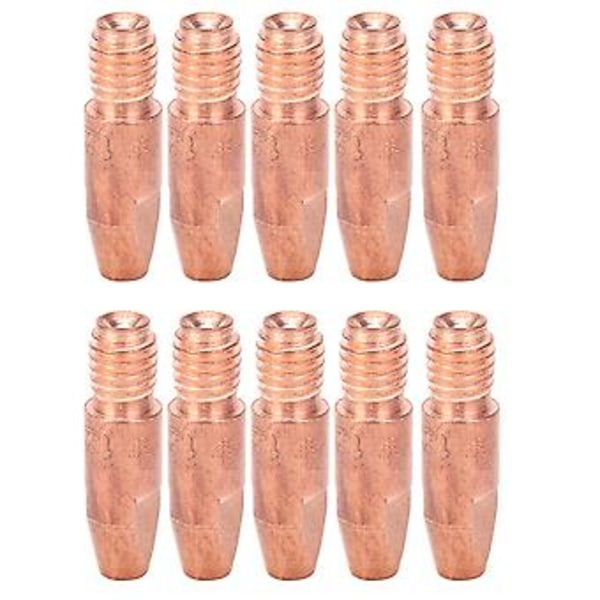 10 st M6 Ledande Munstycke Röd Koppar Svetshandske Kontaktspetsar Tillbehör 36KDx1.2mm