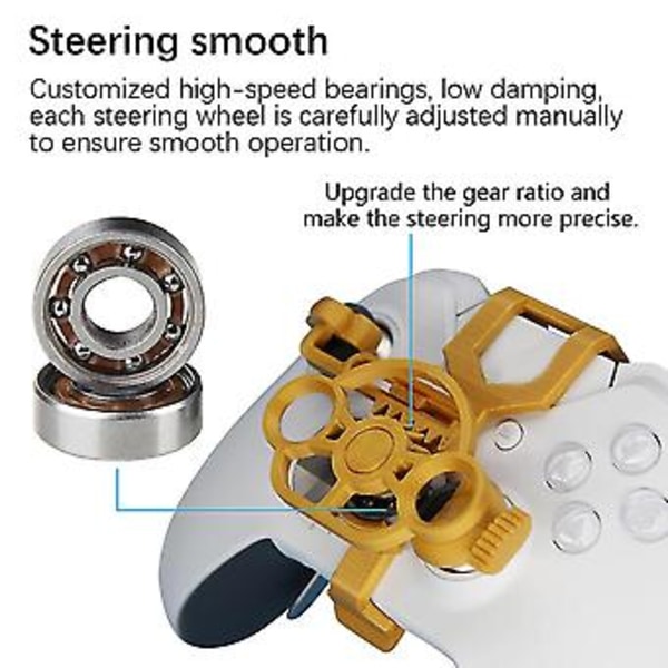 Gaming Racing Wheel Mini Ratt Spelkontroll För X S Elite 3D-Printade Tillbehör