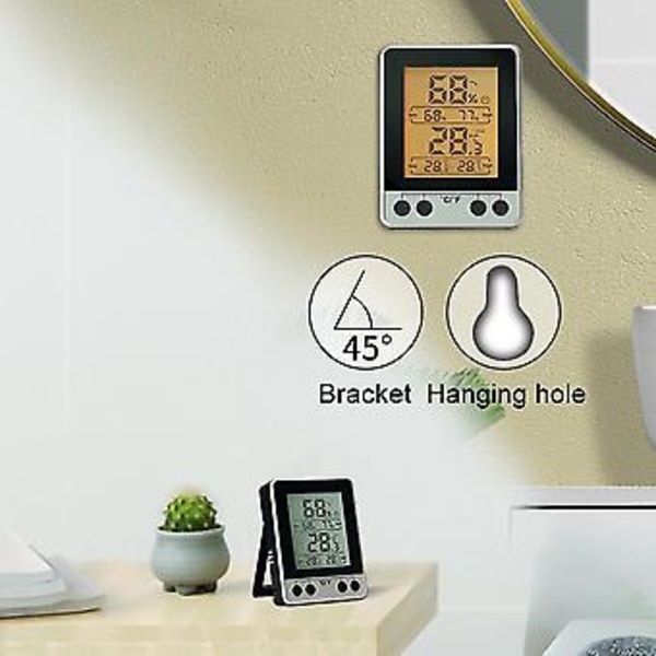 Transmitter Digitalt Temperatur Fugtighedsmåler Indendørs