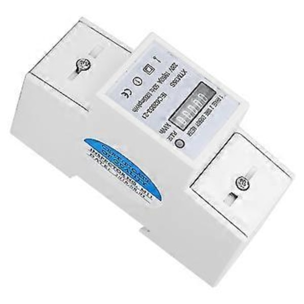 Xtm35s 220v Digital 2p Din Skena Elmätare Elektronisk Kwh Mätare