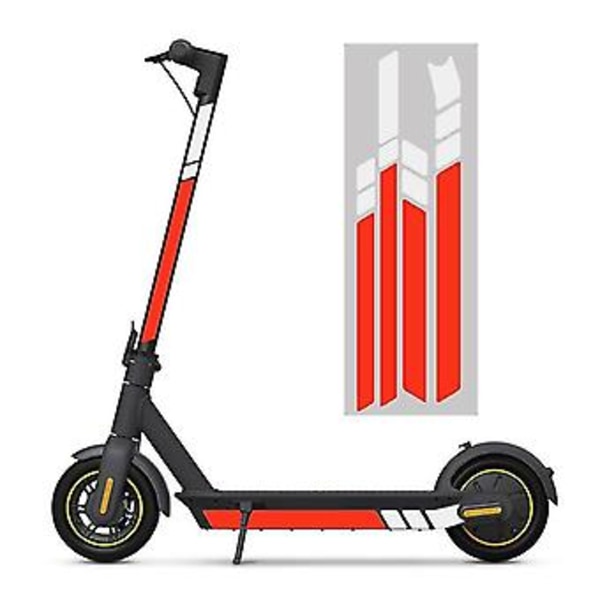 PVC-dekaler för Max G30 Kickscooter Vikbara Dekaler (Röd)