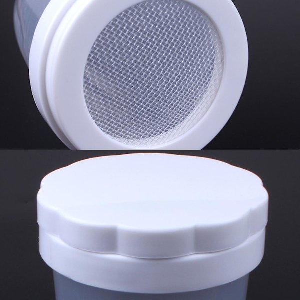 Plastik Kakaopulver Sifter Hvit Mel Shaker Mel Sil Durable For Baking