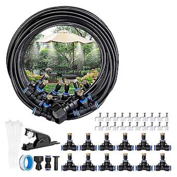 Udendørs Mi Ing System 33ft (10m), DIY Mi Line, 12 stk. dyse (3/4 tommer), En Gr
