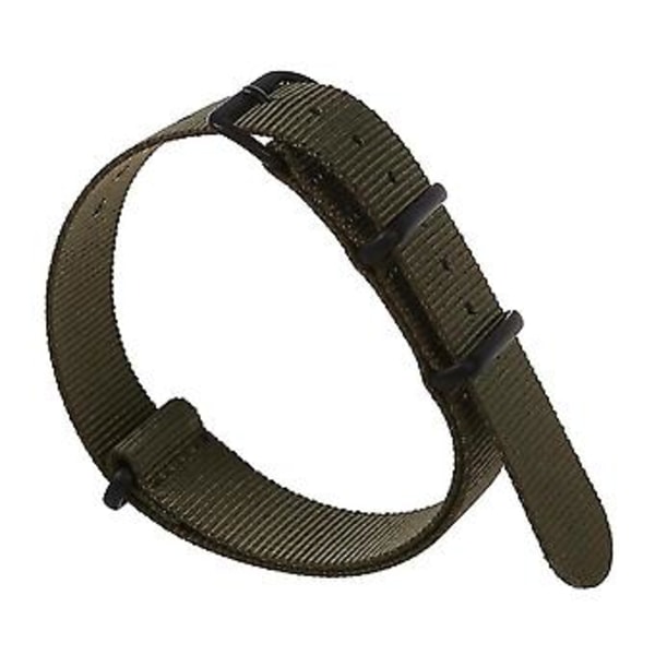 20mm Grønn Nylon Stoff Utendørs Sport Klokkereim Passer Weekender Wb2034