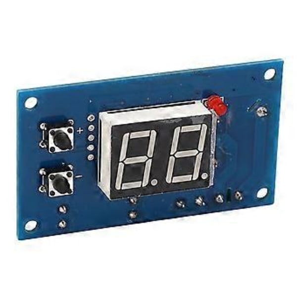 Timerrelä 0 Till 99s Intermittent Utgångsmodul Digital Rördisplay Programmerbar Timerrelä Kort Dc12v