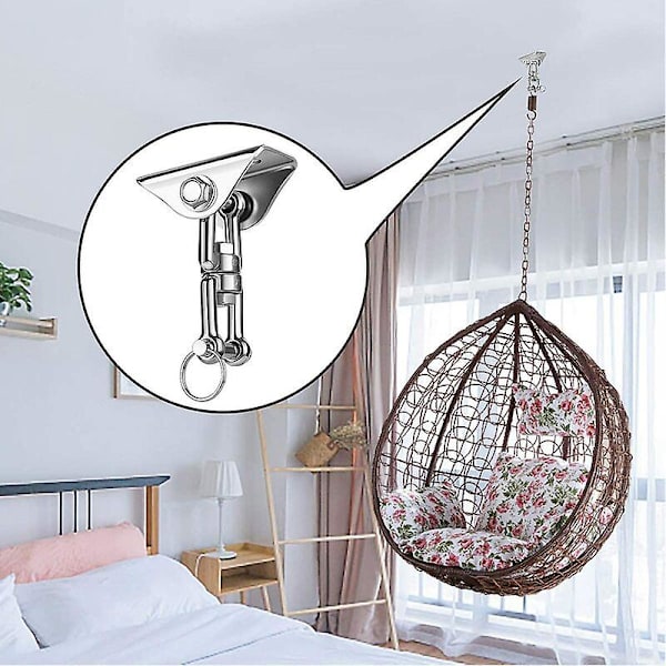 Tunga Takkrok med Sus304 Rostfritt Stål 360° Rotationssvängkrok