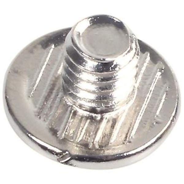 10 Sett Lærbelte 5 X 6 Mm Sølv Skruebinding