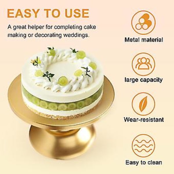 8 tuuman kakkuvati jalustalla, kultainen kakkuvati iltapäiväteehen, cupcake-teline juhliin, Bir