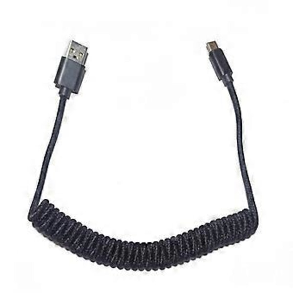 Erstatningsspiral kabel Type-C til USB-port/USB V2 USB-kabel for Poker GH60