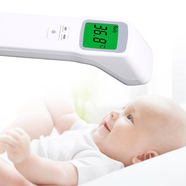Bärbar beröringsfri infraröd kroppstemperaturmätare temperaturmätning LCD