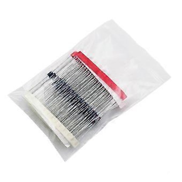 100 st/lot 8 Storlekar Dioder 1N4148 1N4007 FR107 FR207 1N5408 1N5819 1N5399 1N5822