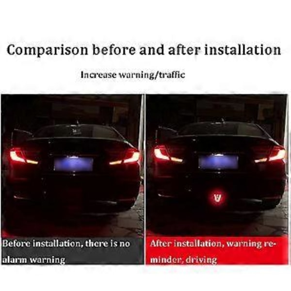 LED F1 V-tyylinen jarruvalo Universaali auton takavalo Sumuvalo Pilottivalot Takavalo Kolmas jarruvalo autoille SUV JDM BBA