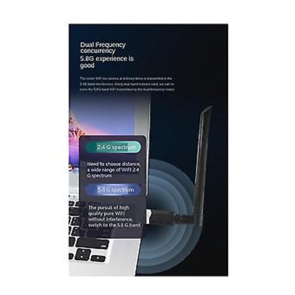 1300mbps Langaton Gigabit USB Kannettava Wifi Vastaanotin Lähetin