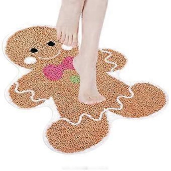 Pepparkaksbadrumsmattor Julmatta Söt Pepparkaka Jul Badrumsmattor Rolig Pepparkaksmatta Julbadrumsmatta