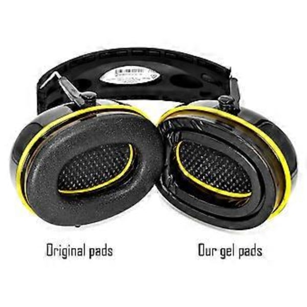 2 st Silikon Gel Öronkuddar Kudde Hörlursöverdrag Headset Öronmuffar för WorkTunes Hörselskydd