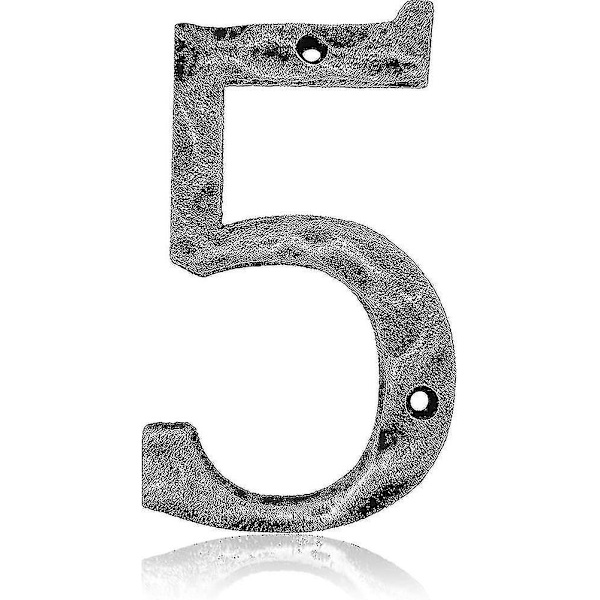 5,5 tuuman talon numerot - Ainutlaatuinen valurautainen osoite- / postilaatikkonumero