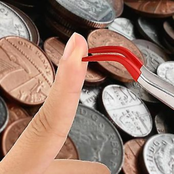 2 Stycken Böjda Gummispets Rs Lab Industri Hobby Hantverk Smycken Hobby Stämpel Rs Verktyg (röd)