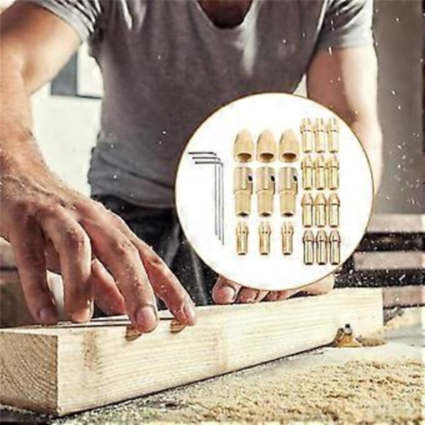 3 Set 0.5-3mm Mässingsborrchuck Liten Elektrisk Borr Bits Hylsa Passar för Roterande Verktyg 3 Storlekar - 2.0mm 2.35mm 3.17mm