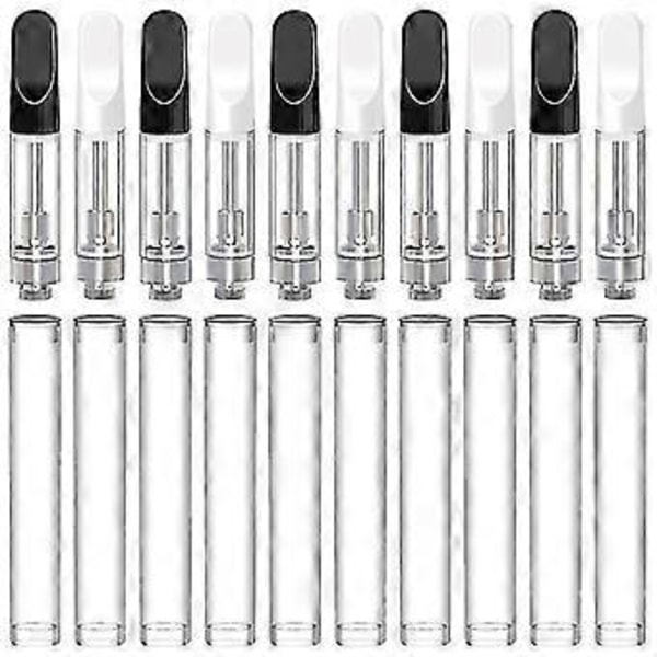 10 kpl Tyhjiä säilytyspatruunoita 1,0 ml lasille, helppo täyttää