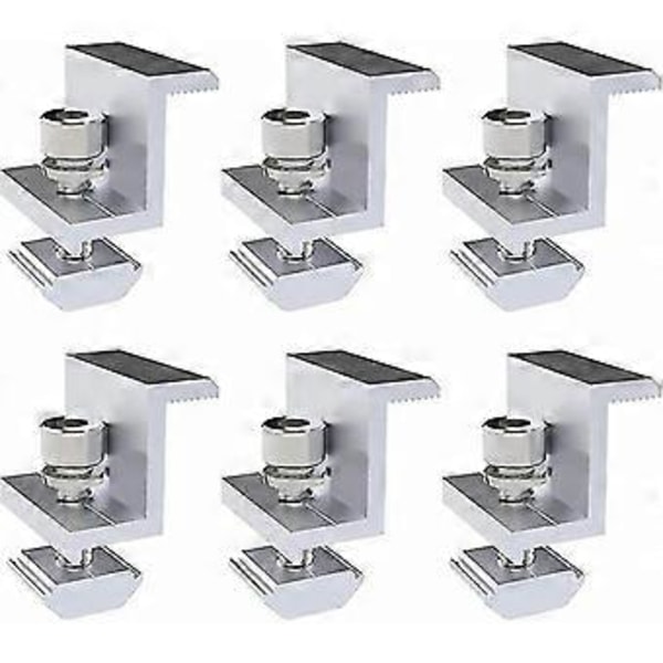 6-pack solpanel monteringsfästen, Z-typ sidopress PV-fästen