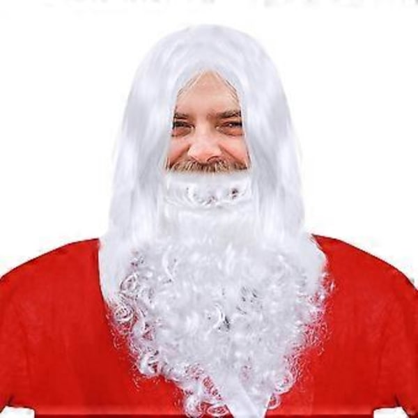 Halloween Kostymer Män Jul Overaller Rolig Peruk Halloween Trollkarl Peruk Skägg
