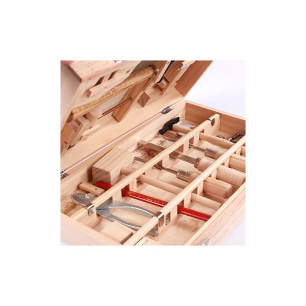 Lasten set Puusepän huoltotyökalulaatikko Oikeat työkalut Purkaminen ja kokoaminen Monitoiminen puuntyöstölaatikko 16 kpl-Fei Yu