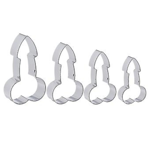 4 stk. Voksen Sexy Kakeform Sett Kjeksform Fondant Kakekutter DIY Kjøkken Baking Dekorasjonsverktøy