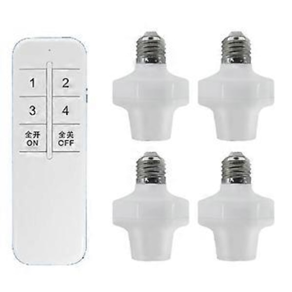 E27 Trådlös Fjärrkontroll Lampa Hållare Smart Glödlampa Adapter LED Lamphållare Smart Enhet för LED Glödlampa