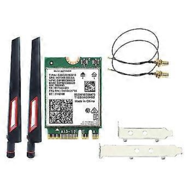 Wi-Fi 6e Ax210 langaton kortti 2400mbps Bluetooth 5.2 työpöytäsarja 802.11ax 2.4g/5ghz/6ghz Ax210ngw,wi