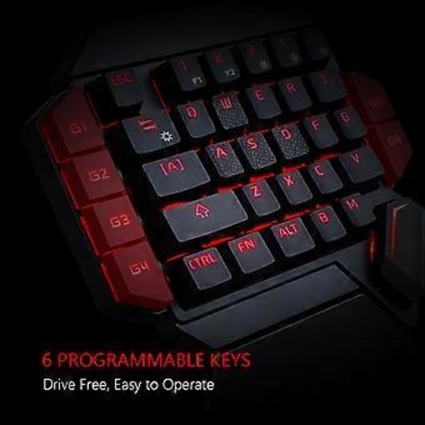 USB Tastatur Enhånds Kablet 35 Taster Lysende Gaming Tastaturer For Nettbrett Fargerik Ergonomi Gamer Tastatur Håndleddsstøtte