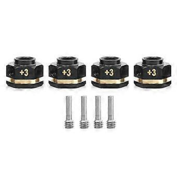 RC Messinkiset Välikappaleet Pyörän Kuusiokoloavain Jatkeet TRX4 TRX6 Pyörien Jatko Kuusiokoloavainsovitin (+3mm Paksuus)