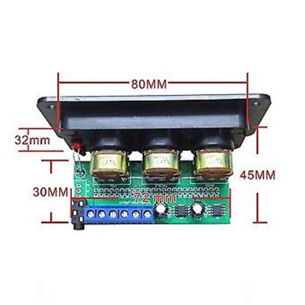 Digital Förstärkarkort Amp Ns4b Ljudförstärkare 2x20w Hifi Amplificador Diskant T, Vit