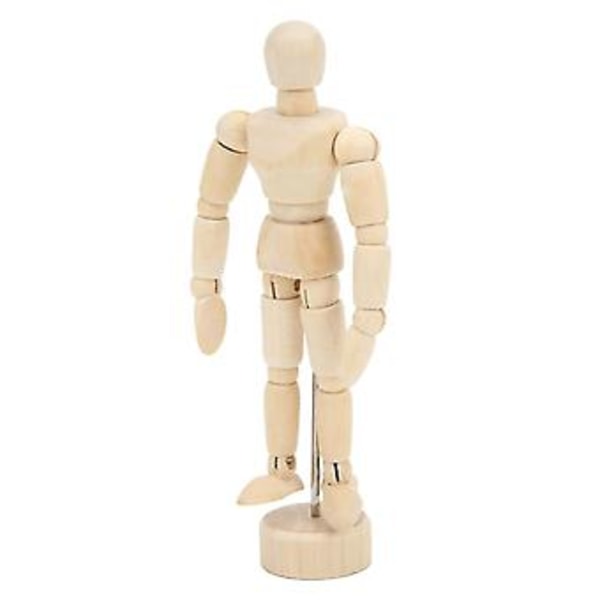 Tre Mannekeng 14 Roterbare Ledd Tegne Mannekeng Menneskekropp Proporsjoner Bærbar Kunst Mannekeng for Kunstner For Skissering 4.5in(11.4cm)