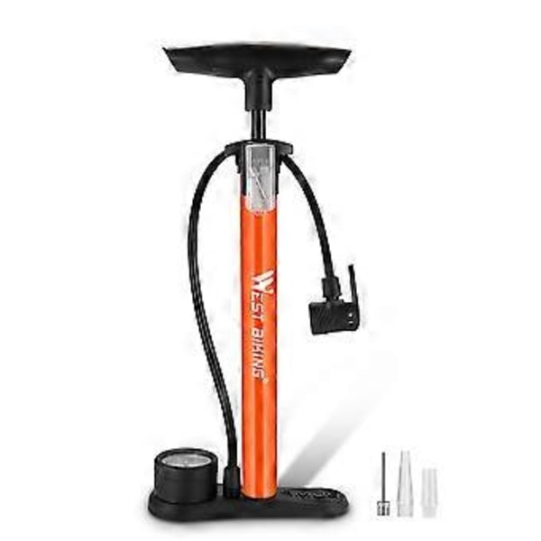 WEST BIKING 160PSI Sykkelpumpe Husholdnings Manuell Pumpe Sykkel Elektrisk Motorsykkel Dekk Ball Pumpe Praktisk Rustfritt Stål Infla
