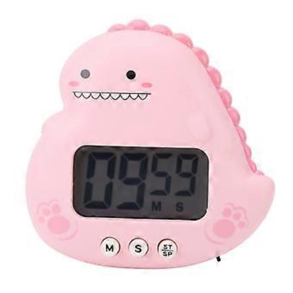 Roseate Dinosaurie Timer för Barn: Stor LCD Magnetisk Nedräkning för Klassrum