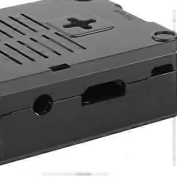 Beskyttende frostet kassecover i ABS til Raspberry Pi 3B 3B+ D-stil med skrue (Sort)