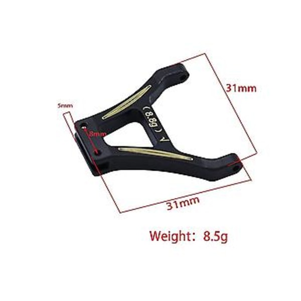 4 stk. og stolpemonteringssæt til Axial Ax24 1/24 Rc Crawler Car S Acce