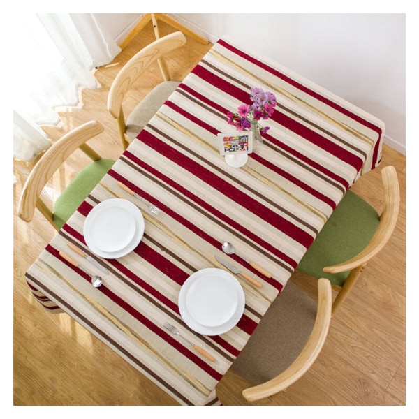 Bomuld og linned duge farve bar broderet rektangel vaskbar spisebord klud middag picnic bordlinned, diverse størrelser Cafe Restau